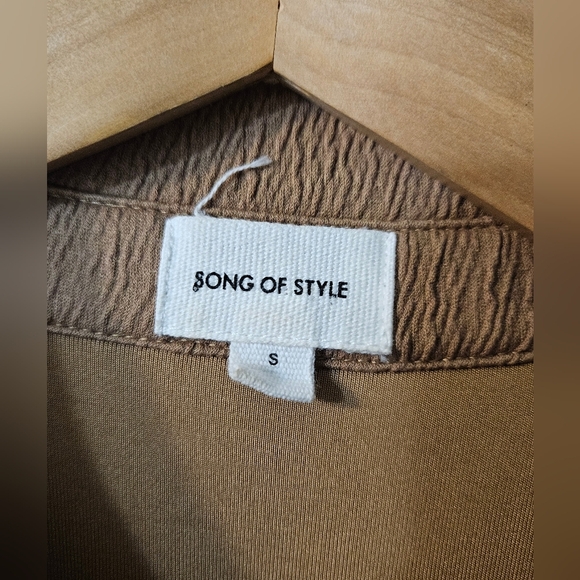 Song Of Style Polly Midi Dress in Dark Neutral - Picture 3 of 4